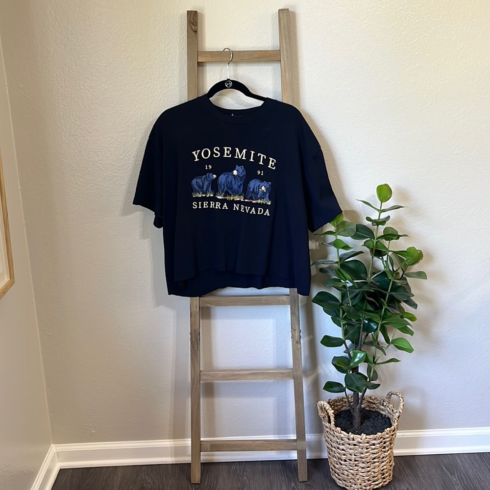 Brandy Melville Embroidered Tee Top